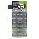 Monday Night Football Schedule Magnetic Stick Up Card
