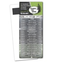 Monday Night Football Schedule Magnetic Stick Up Card