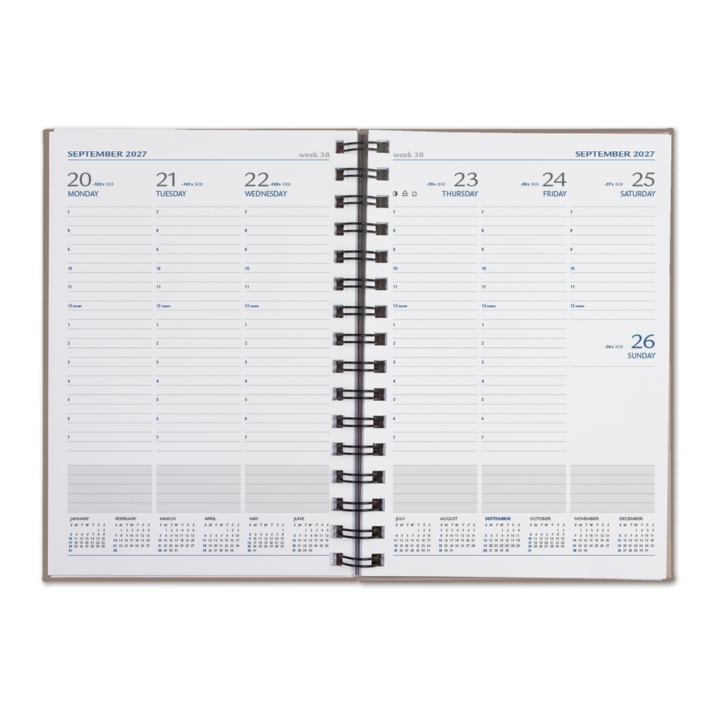 Castelli WireO Chia Medio White Weekly Diary Weekly