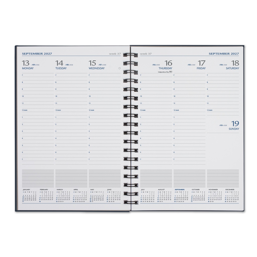 Castelli WireO Tucson Grande White Weekly Diary Weekly