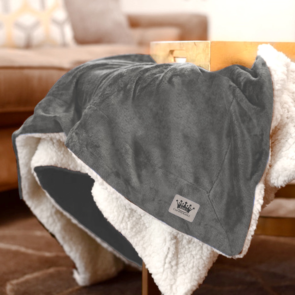 Oversized Micro Mink Sherpa Blanket GY