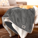 Oversized Micro Mink Sherpa Blanket GY