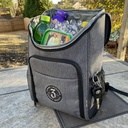 Lightweight Backpack Cooler open