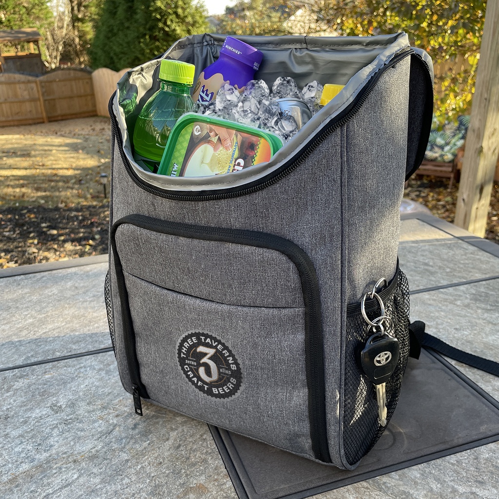 Lightweight Backpack Cooler open
