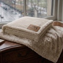 Velvafur Throw Folded