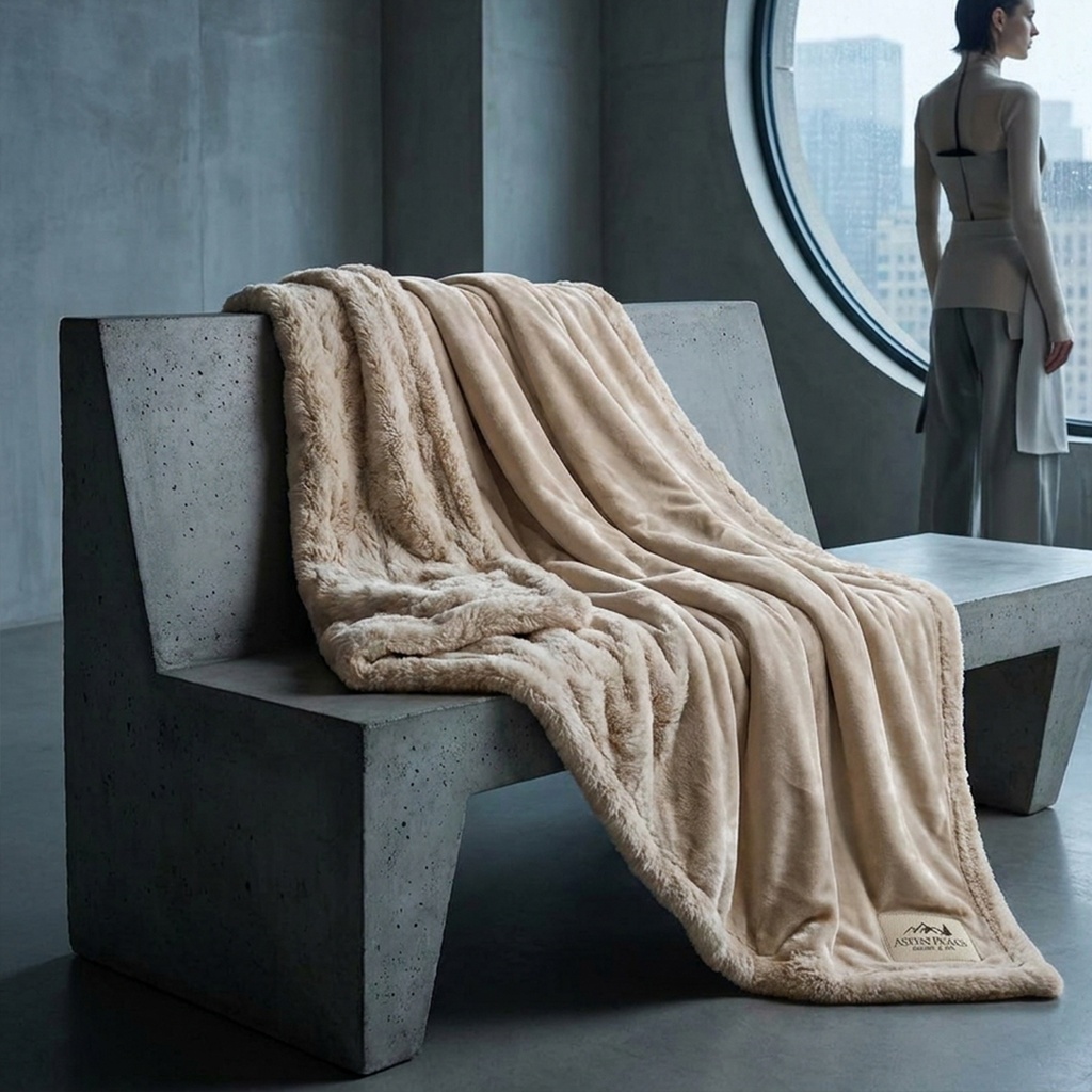 Velvafur Throw Chair