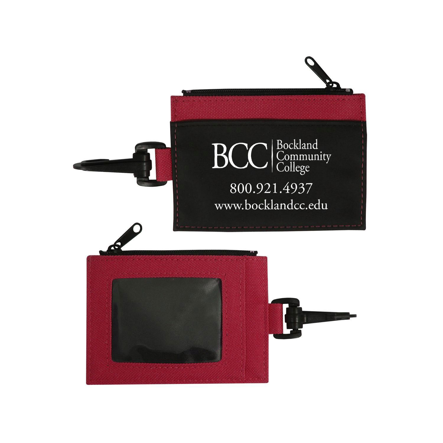 Zippered Id Wallet W/Clip