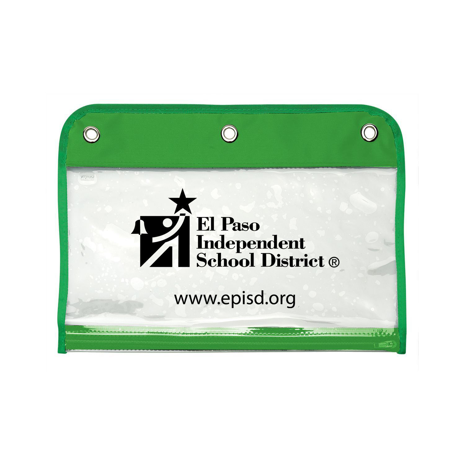 Zippered Portfolio Pouch W/Three Holes