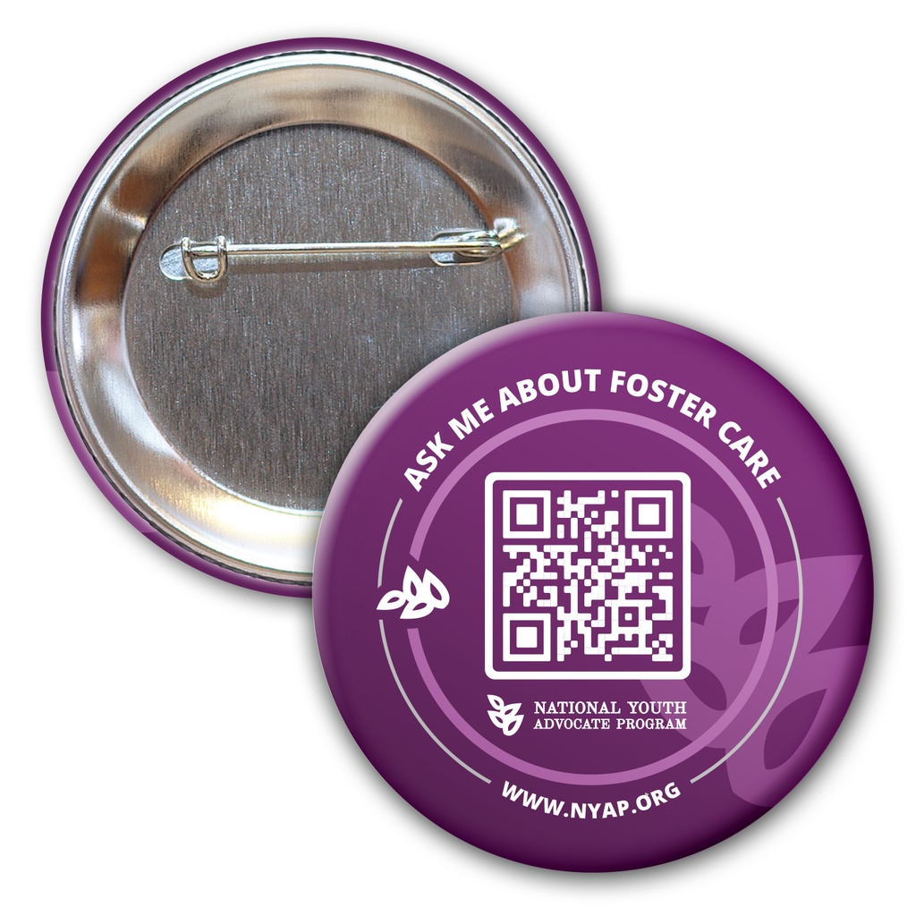 2-3/16 Diam Round Button w/ Pin