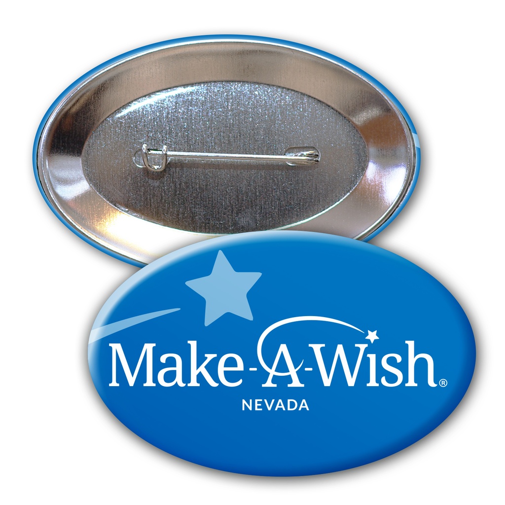 Oval Button w/ Pin