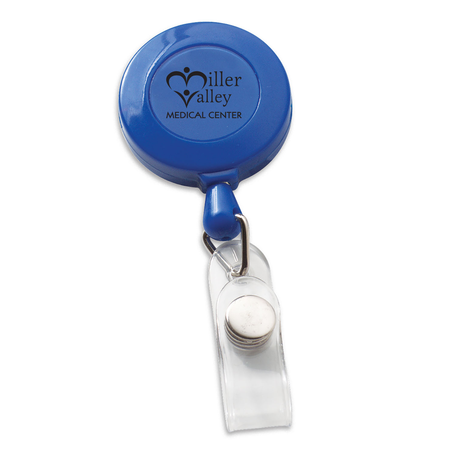 Economy Round Retractable Badge Holder