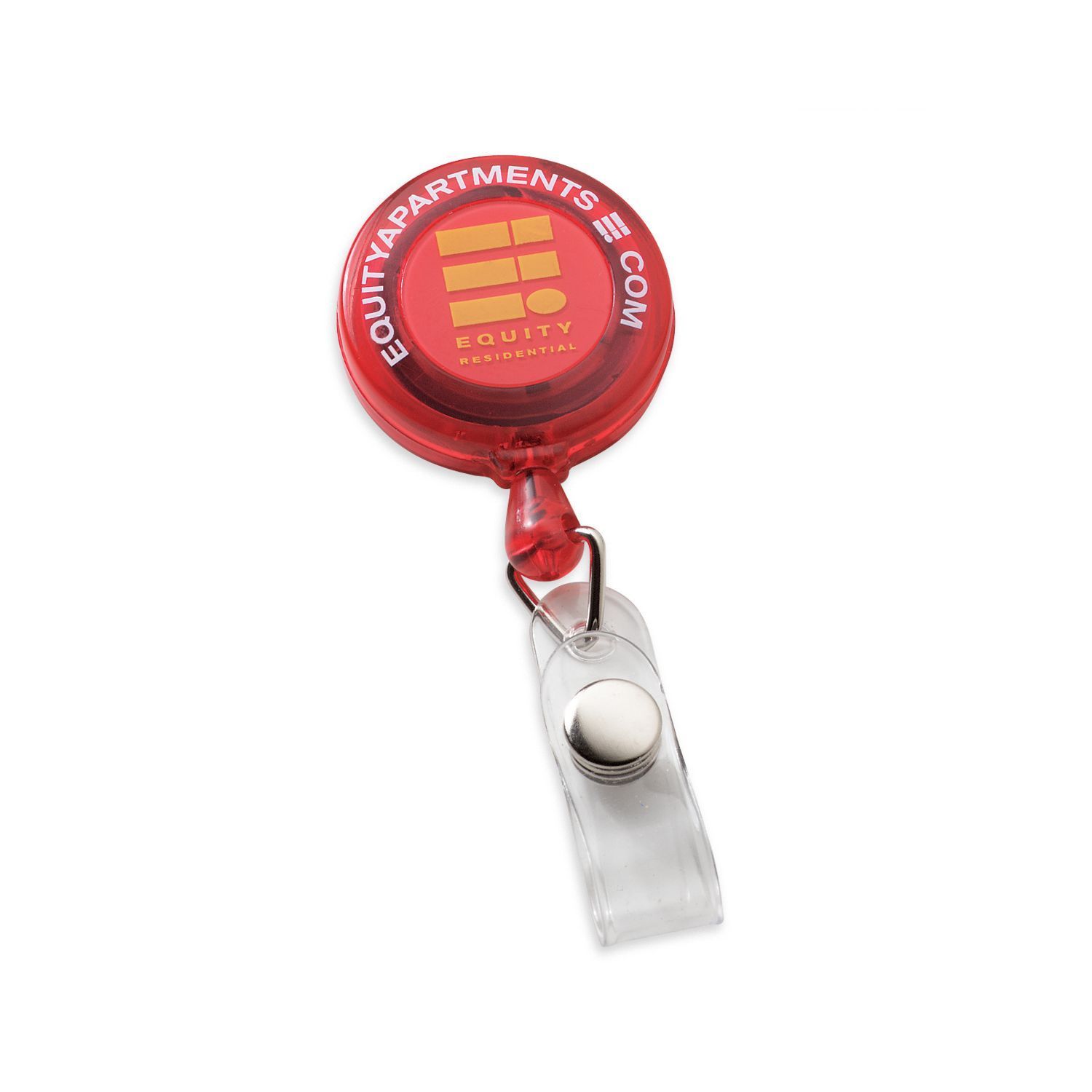 Economy Round Retractable Badge Holder