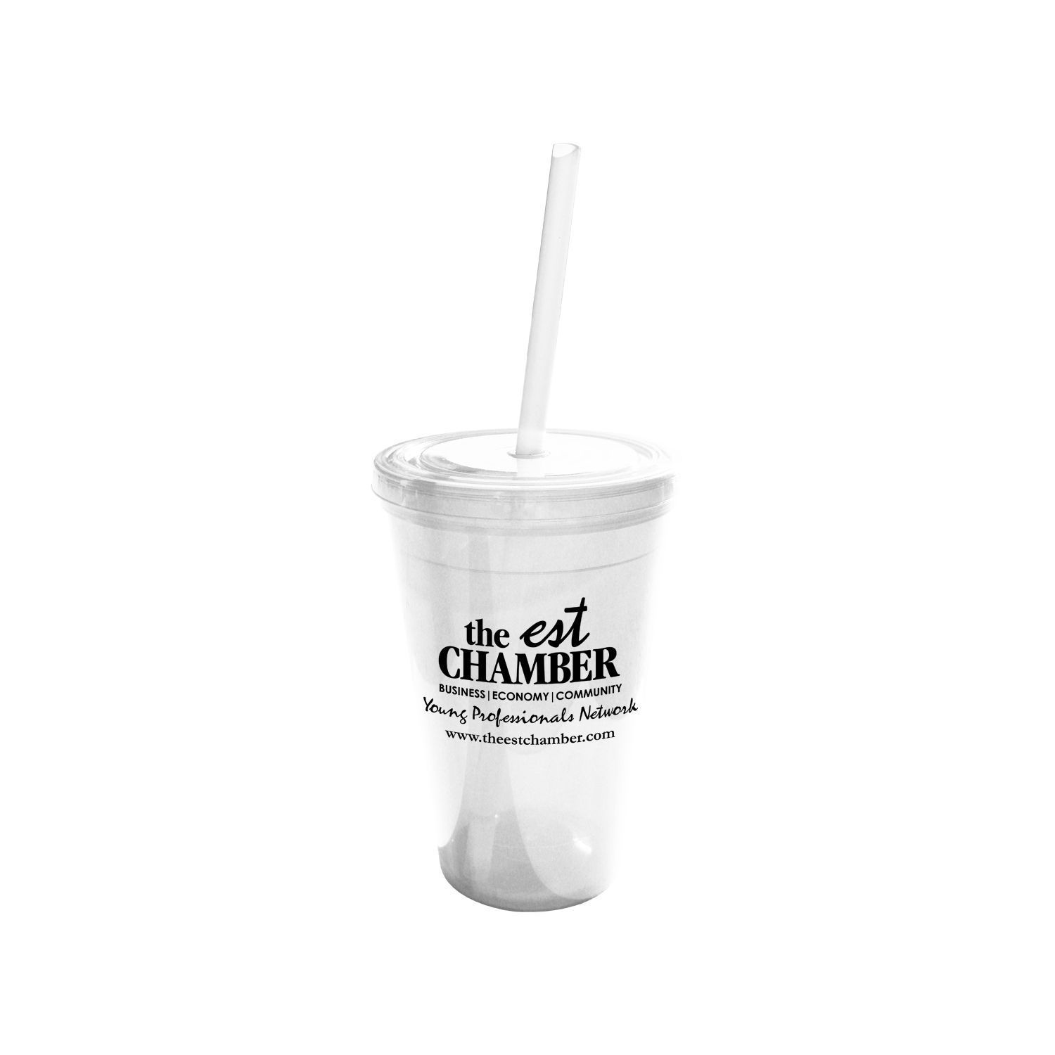 Geneva 16 Oz Tumbler w/Straw
