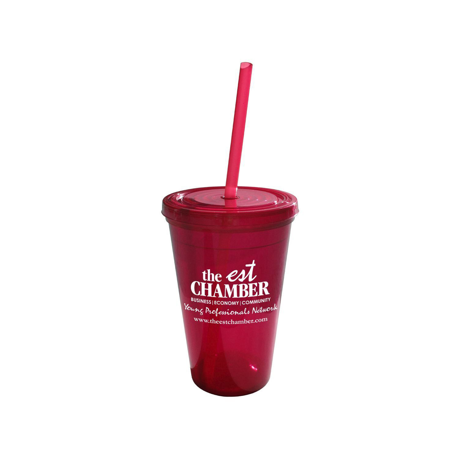 Geneva 16 Oz Tumbler w/Straw