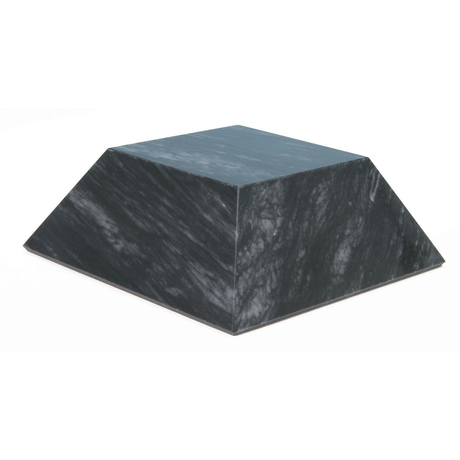 Large Black Marble Pyramid Base