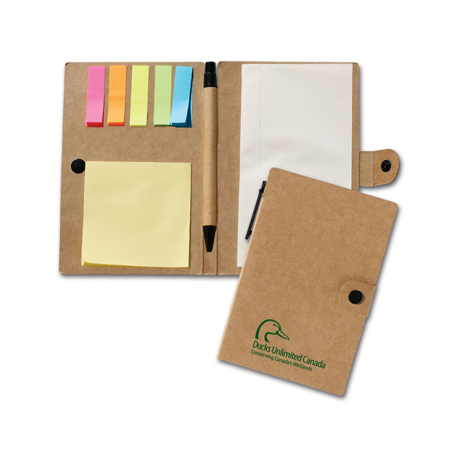 Recycled Jotter W/Post A Note &amp; Flag Set