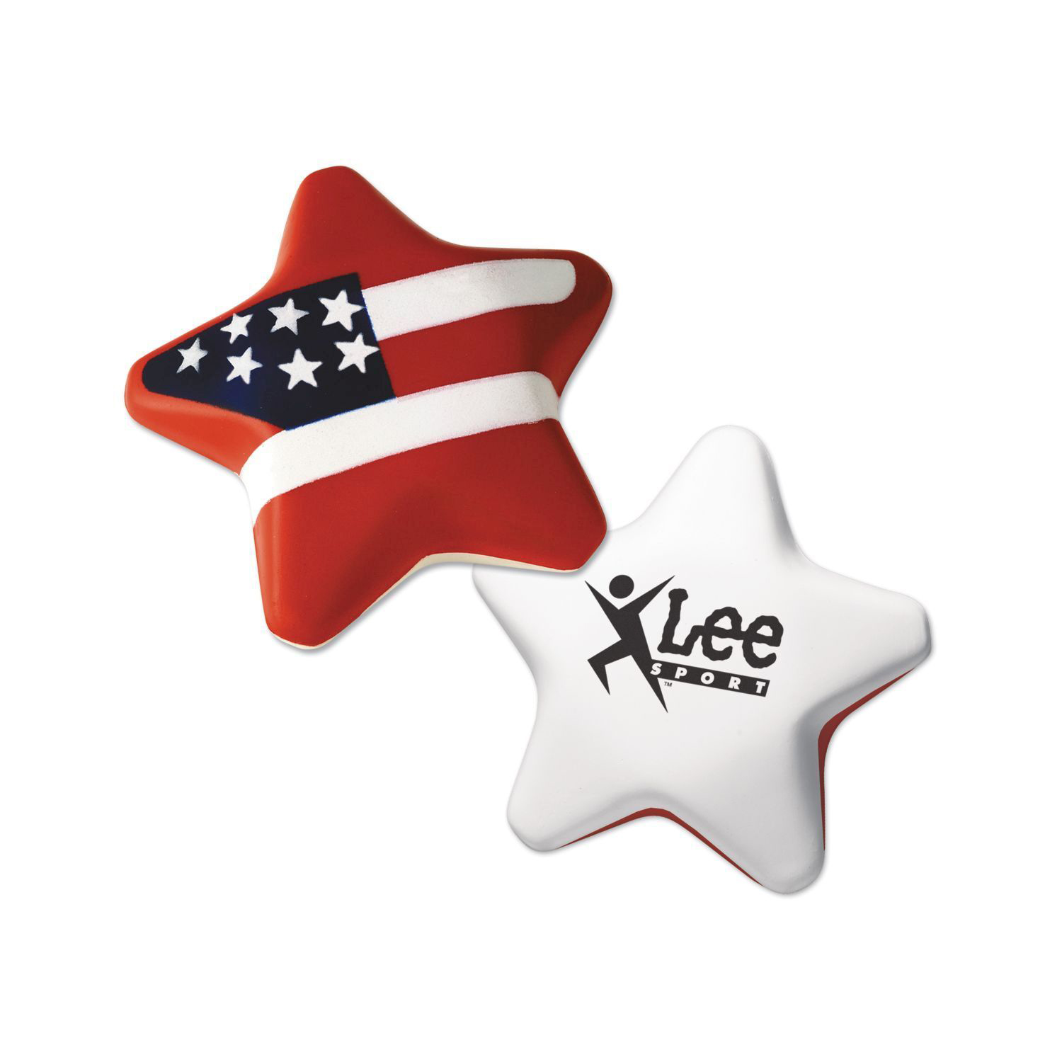 Red White And Blue Patriotic Star Stress Shape