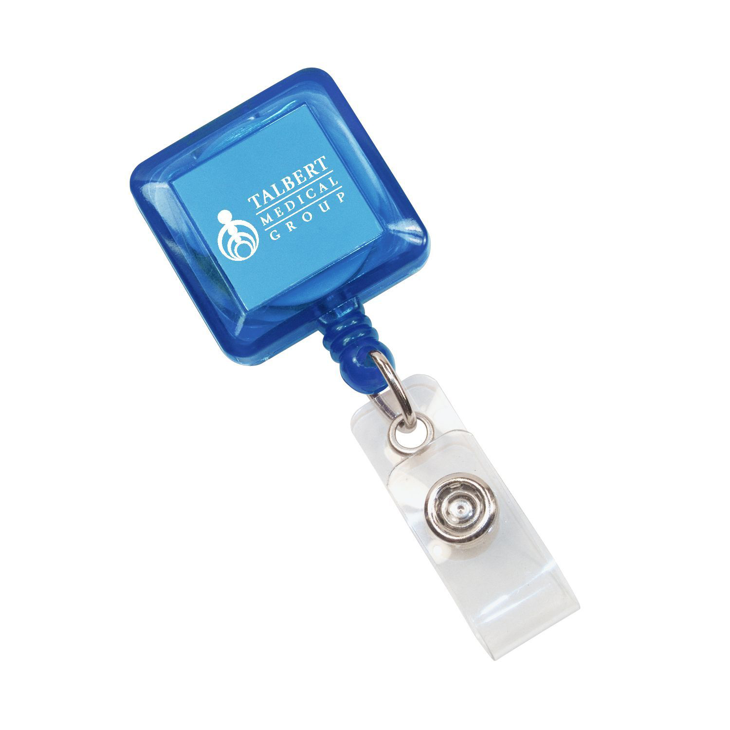 Square Retractable Badge Holder