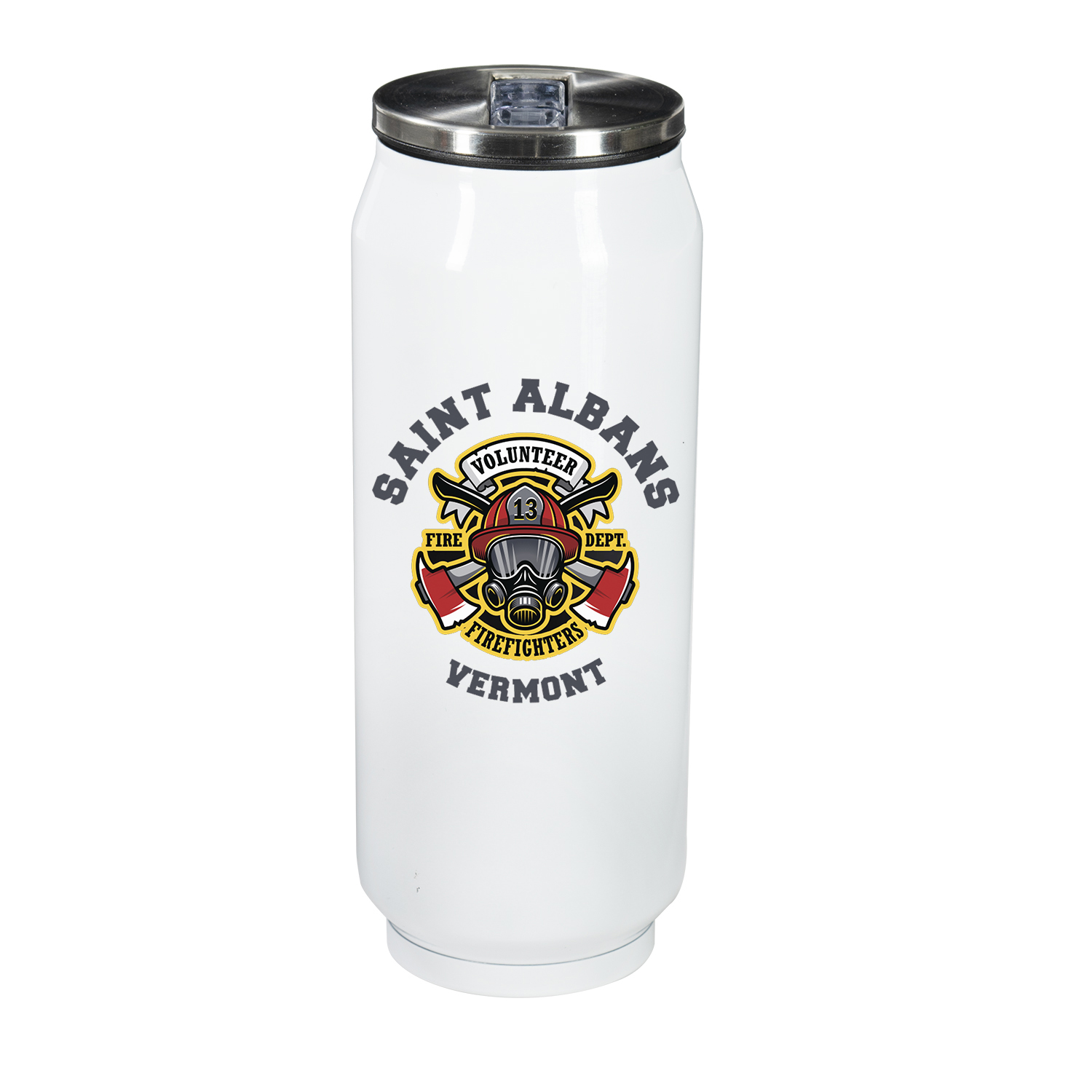 17 oz Vacuum Can with Straw