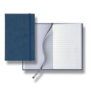 Castelli Linen Banded Pico Lined White Page Journal