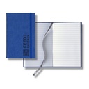 Castelli Linen Banded Pico Lined White Page Journal