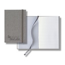 Castelli Linen Banded Pico Lined White Page Journal