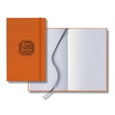 Castelli Linen Banded Medio Lined White Page Journal
