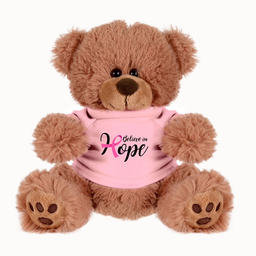 Plush Bear w/ Embroidered Paws and T-Shirt