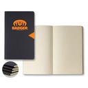 Castelli Black Notch Medio Lined Ivory Page Journal