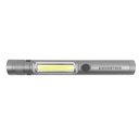 Gun Metal Magnetic Clip-On Dual Flashlight