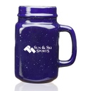 16 oz. Savannah Speckle Ceramic Mason Jars