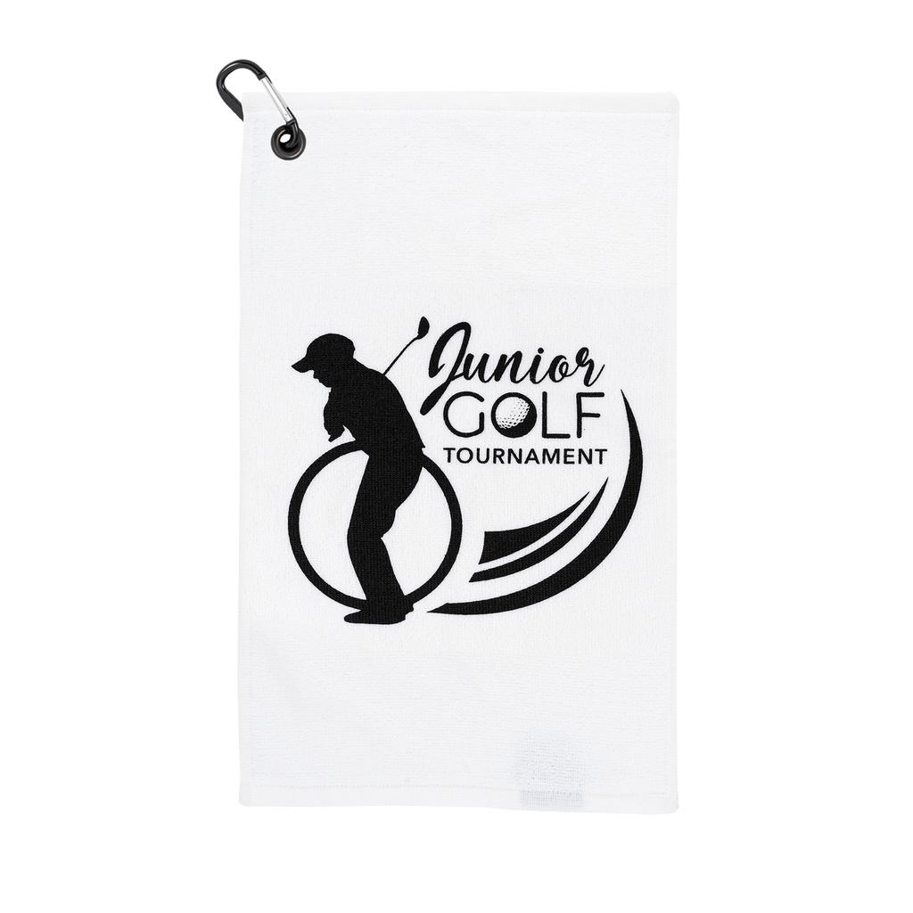 Junior Golf Towel - White