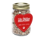 Pint Jar with Large Heart Magnet Pet Fill