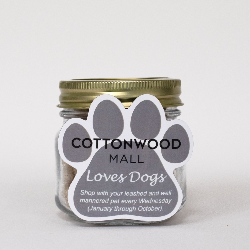 Half Pint Jar with Paw Magnet Pet Fill