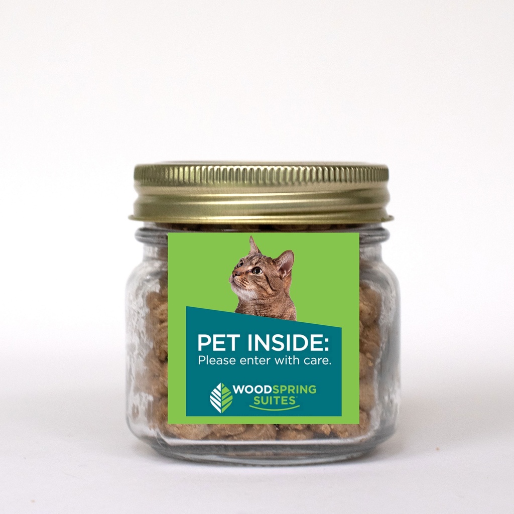 Pint Jar w/ Square Magnet Pet Fill