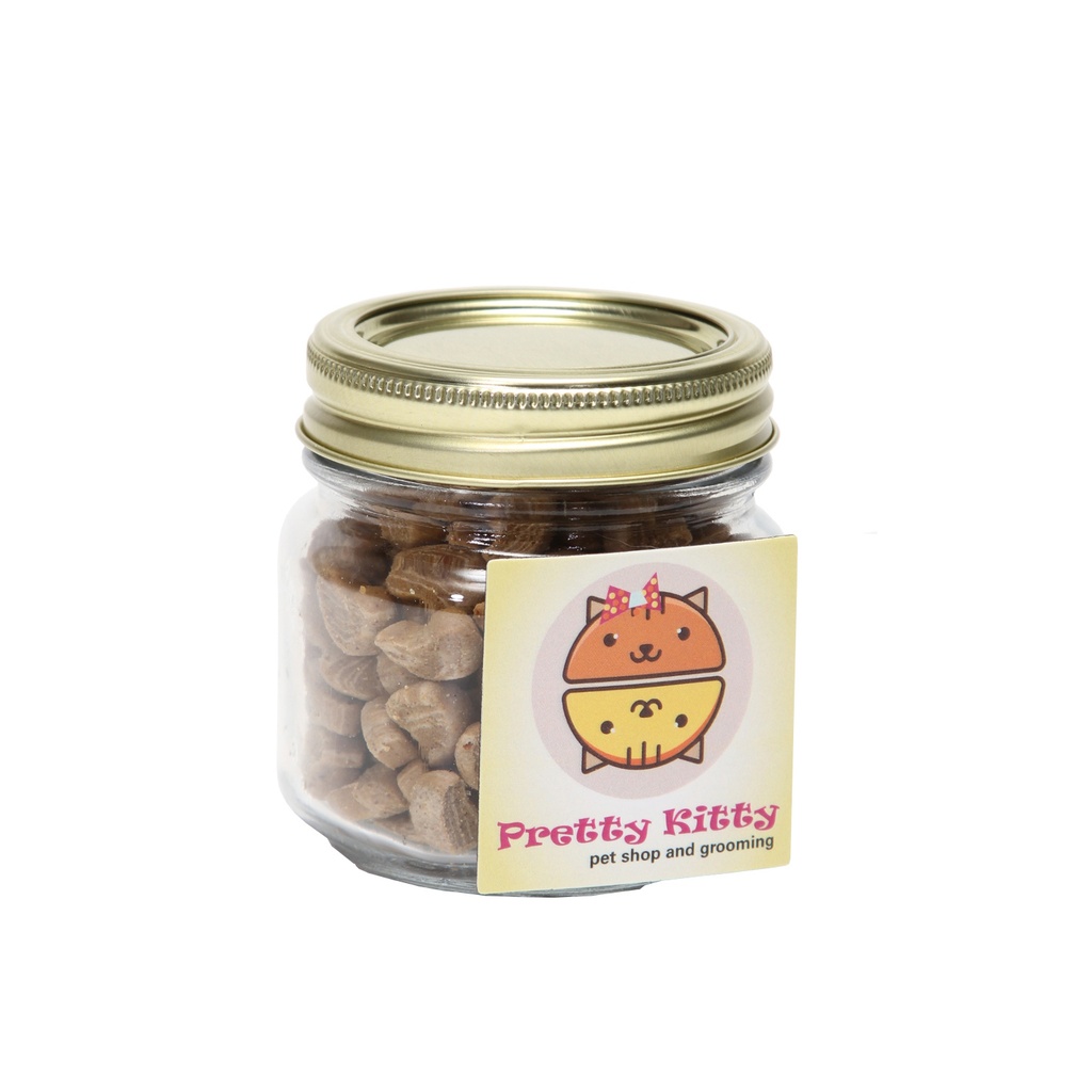 Half Pint Jar with Square Magnet Pet Fill