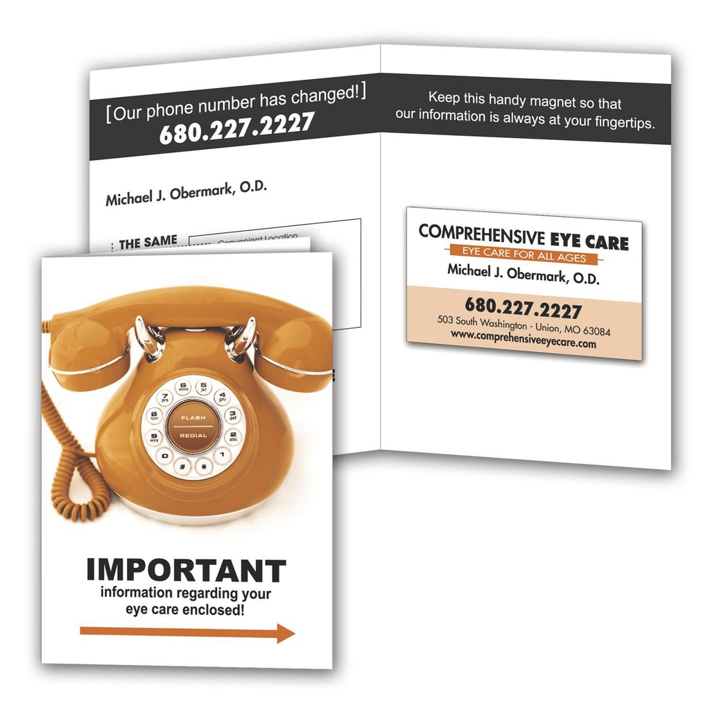 Bifold 5-3/4 x 8-1/4 Direct Mail Postcard