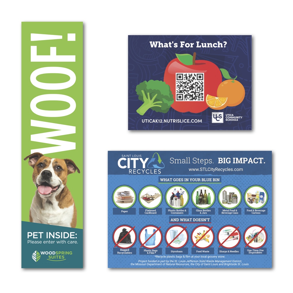 Square Corner Flat Flexible Magnet up to 30 Sq In
