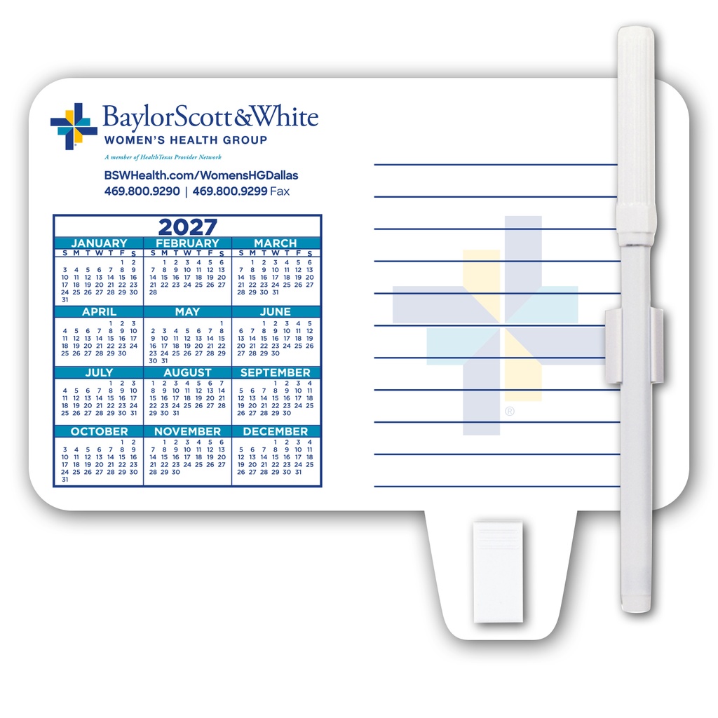 Calendar / Memo Magnet with Clip