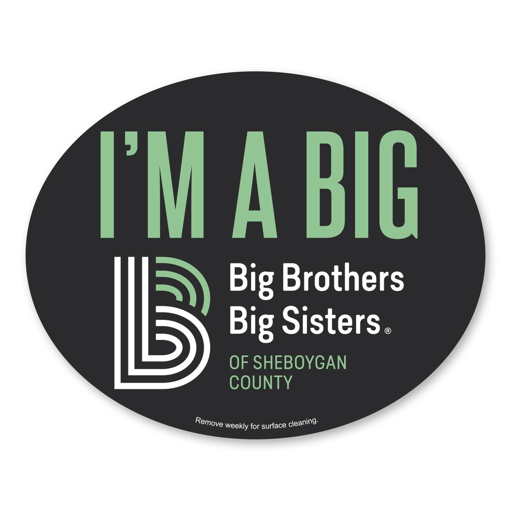 Car Sign Oval Magnet 5 x 4