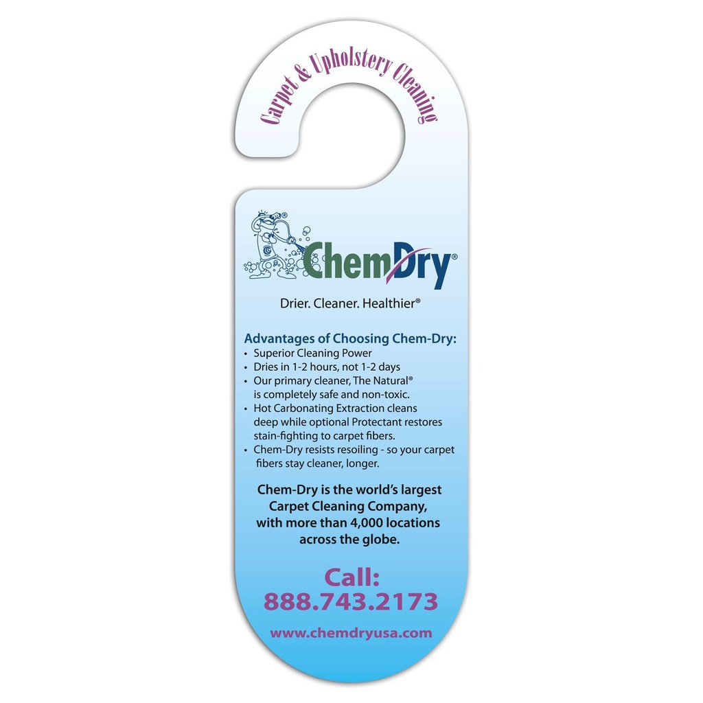 Door Hanger Oval Paper Card