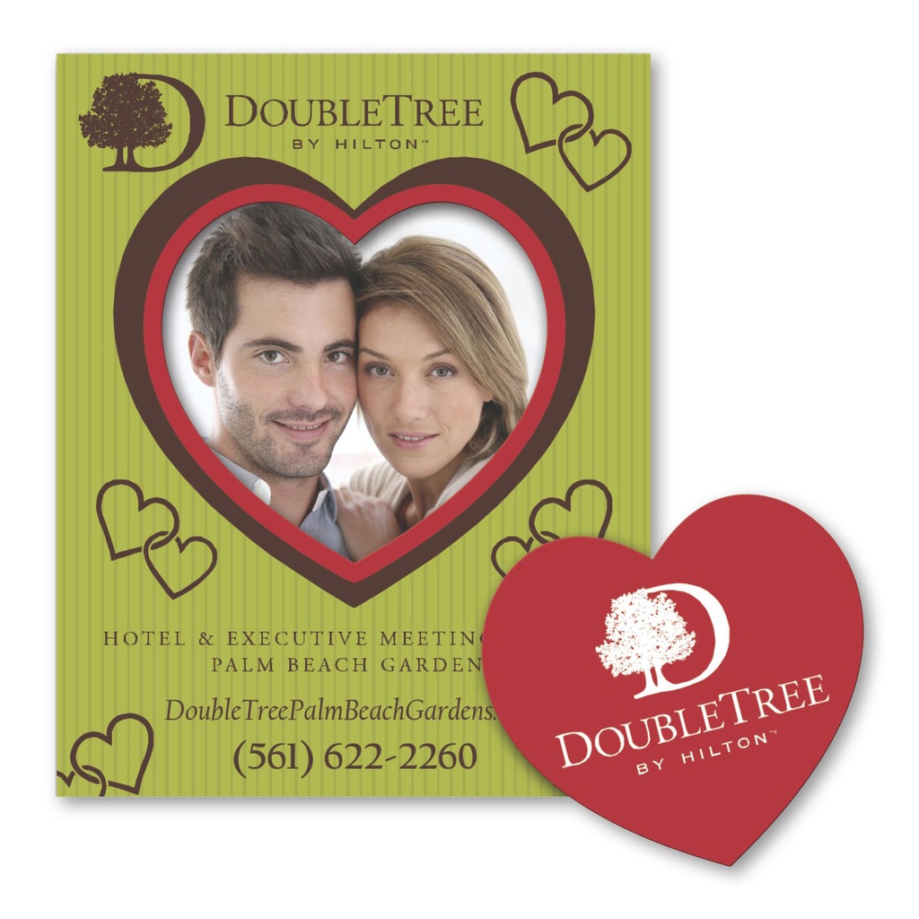 Heart Punch Out Picture Frame Magnet