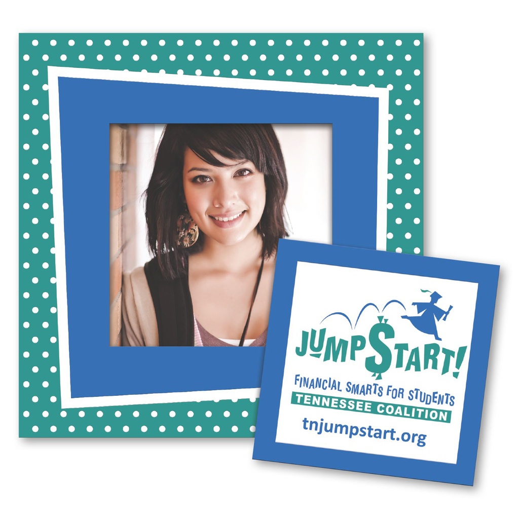 Square Punch Out Picture Frame Magnet