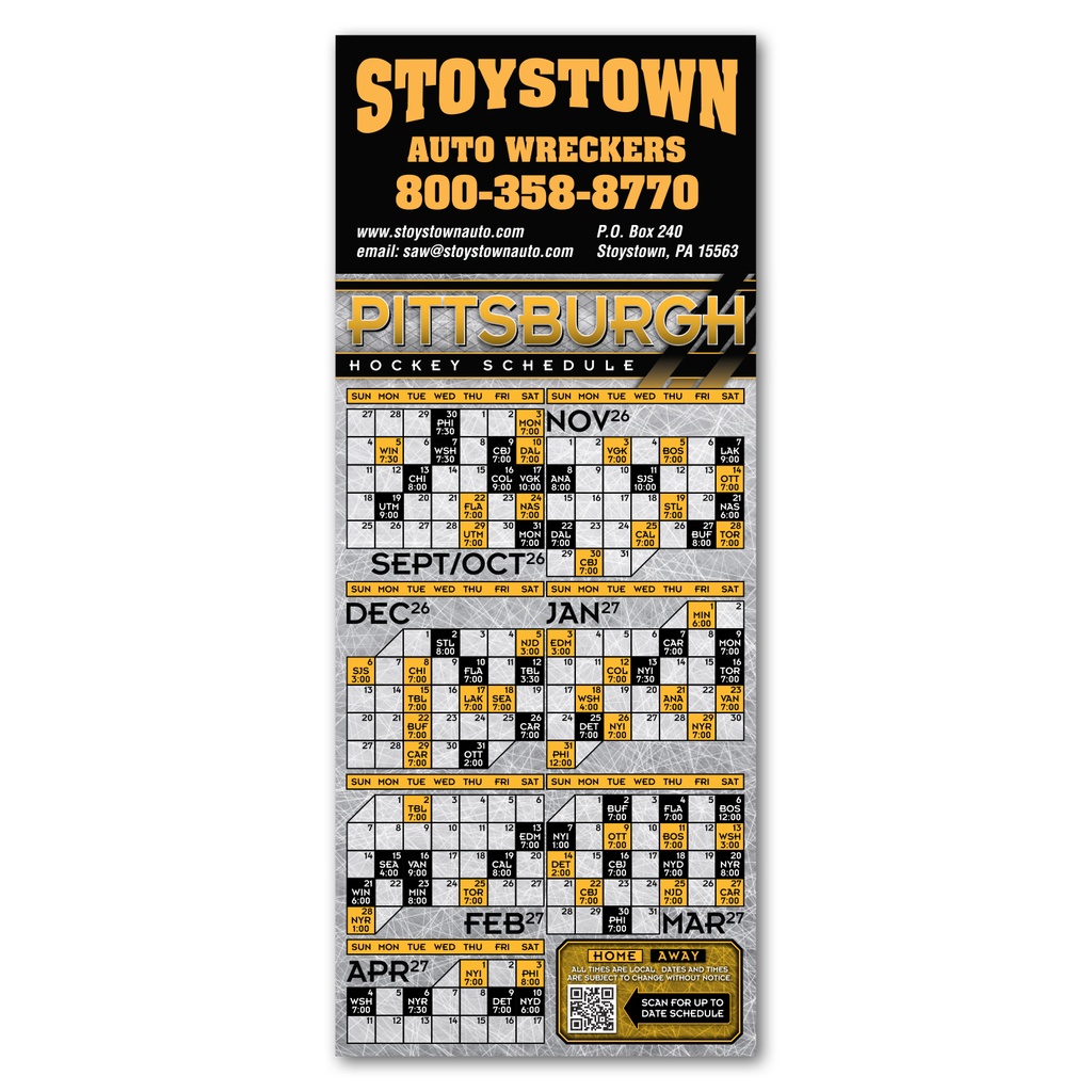Hockey Schedule Magnet