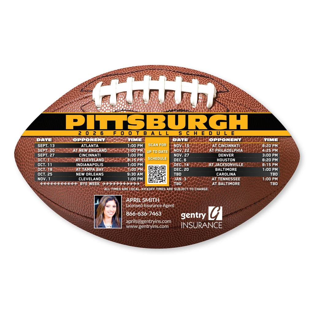 Football Schedule Magnet