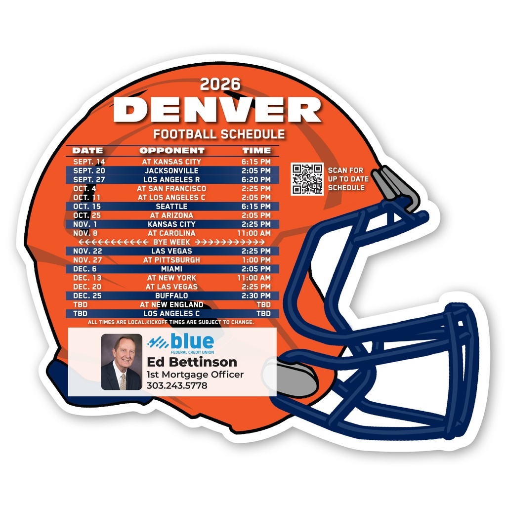 Football Schedule Magnet