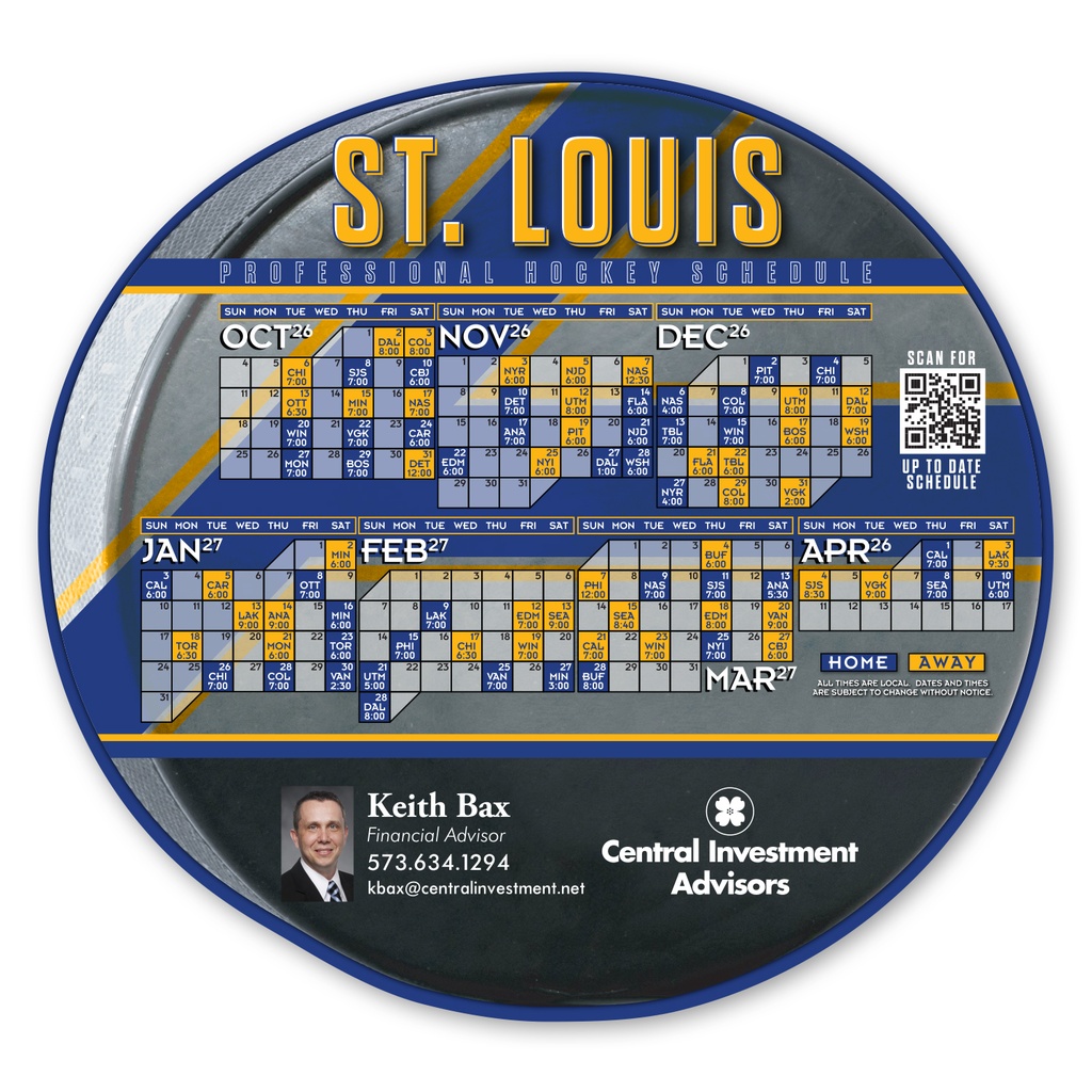 Hockey Puck Schedule