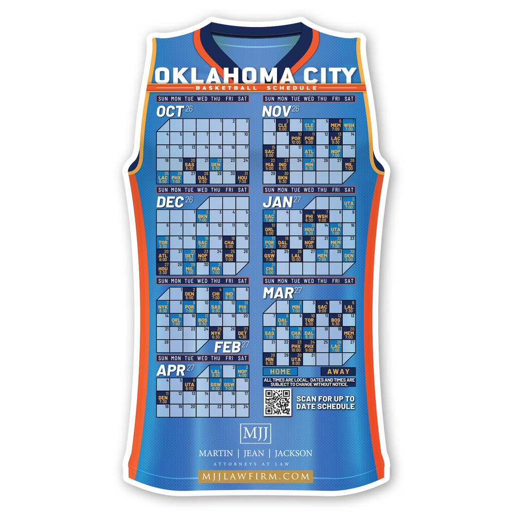Basketball Jersey Schedule