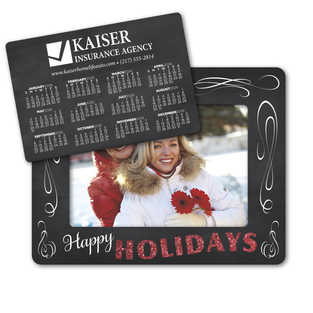 Holiday Calendar Punch Out Picture Frame