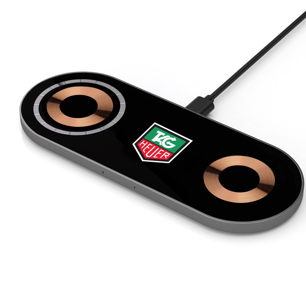 Glass Top Dual Wireless Charging Pad